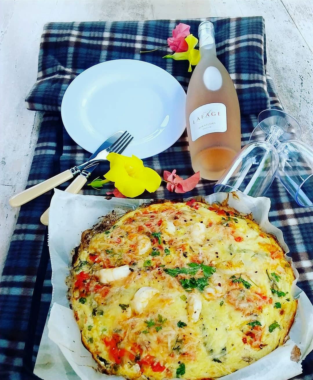 Island Seafood Frittata (Serves 4)